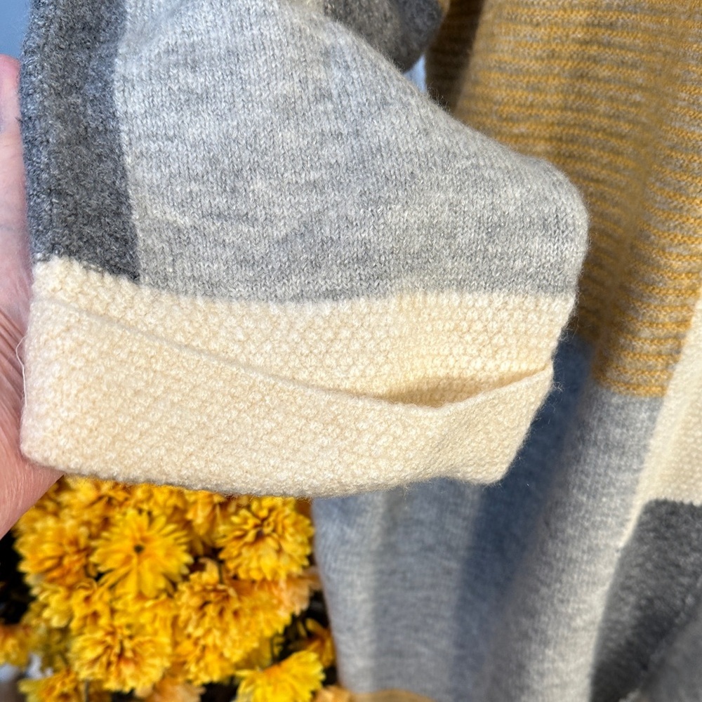 Topshop Oversized Colorblock Open Front Cardigan - Picture 5 of 12